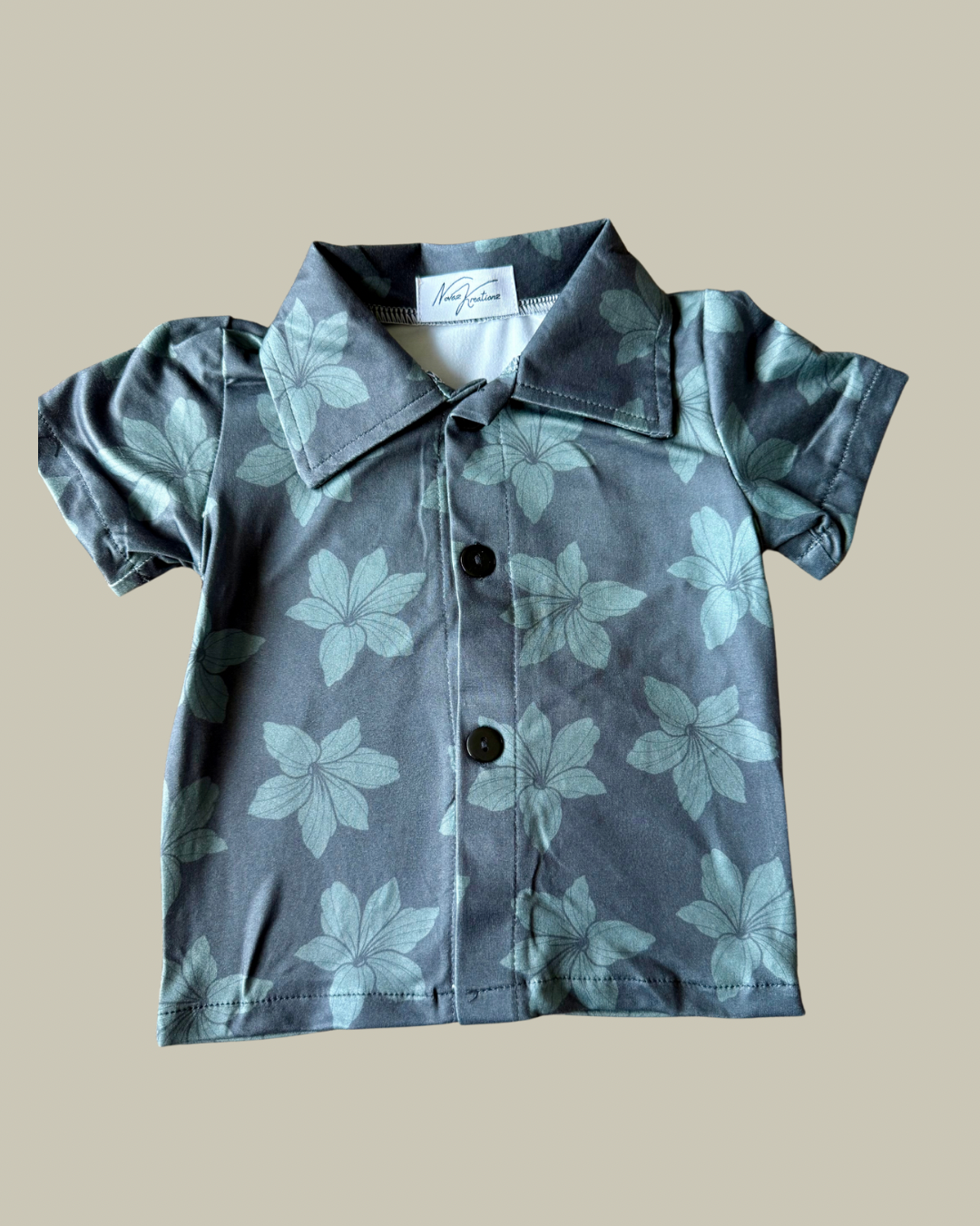 Dark Hibiscus Aloha Shirt