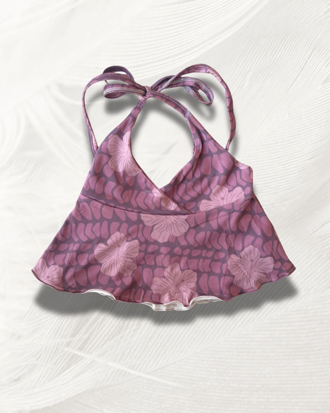 Hebrew Hibiscus Skye Halter Top