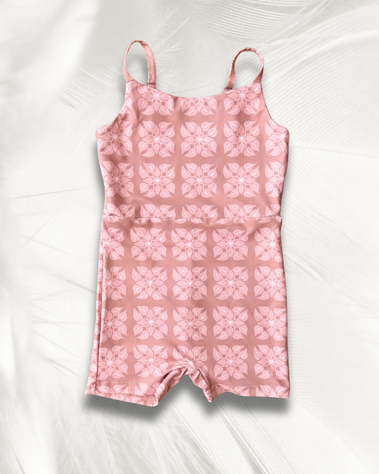 Anthurium Quilt Active Romper
