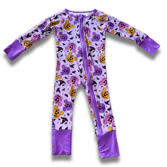 Pua Pumpkin Bamboo Zippie Pajama