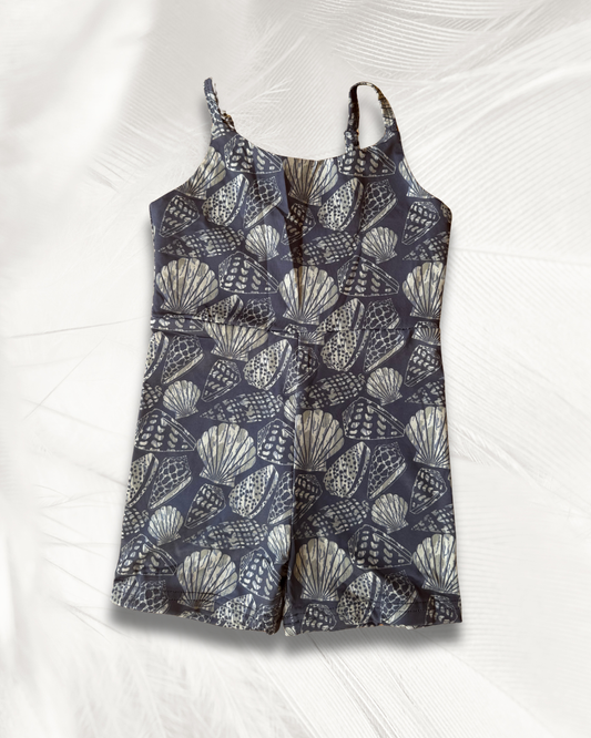 Black Camo Shell Active Romper