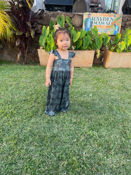 Dark Hibiscus Jumpsuit