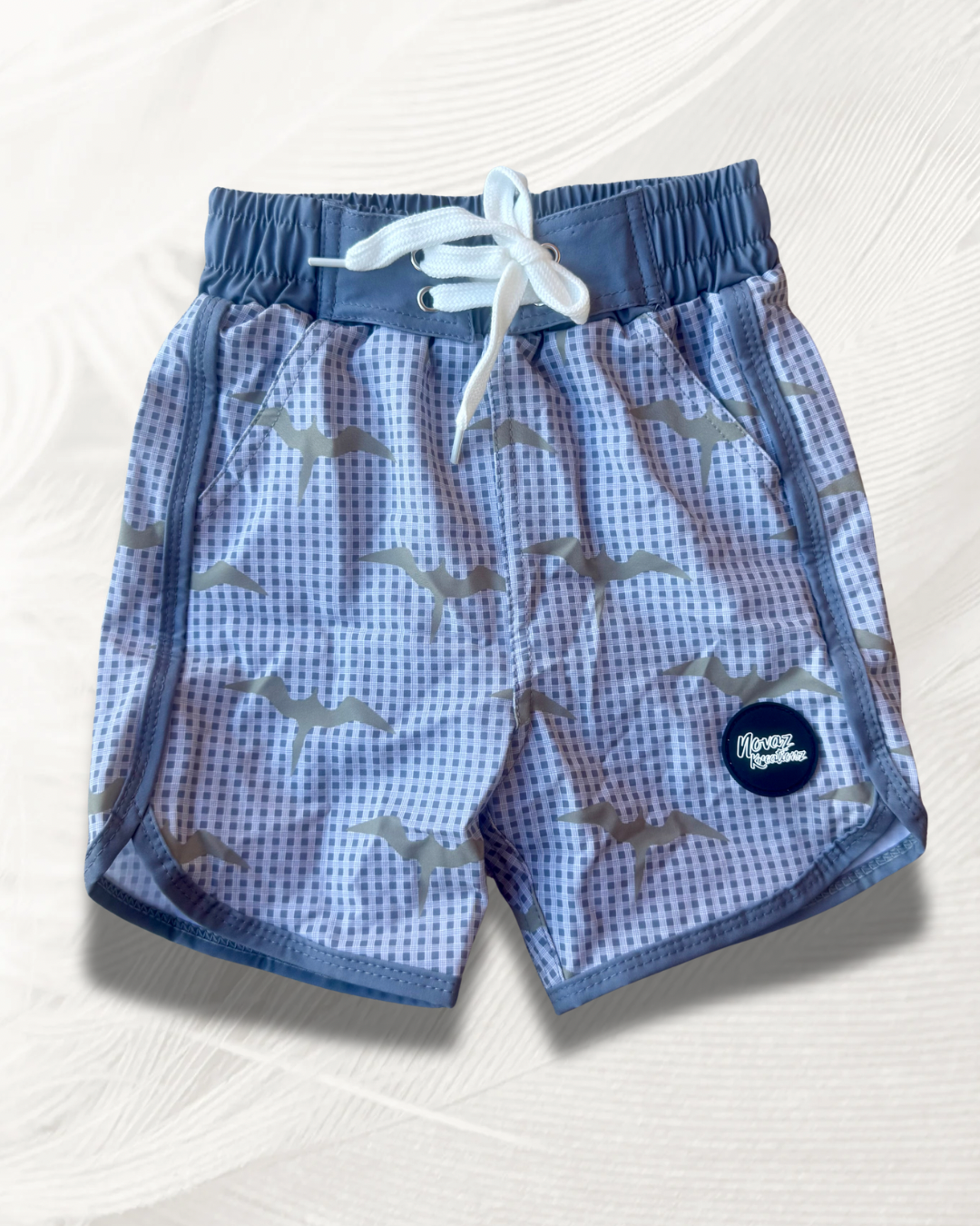 Grey Palaka Iwa Swim Shorts