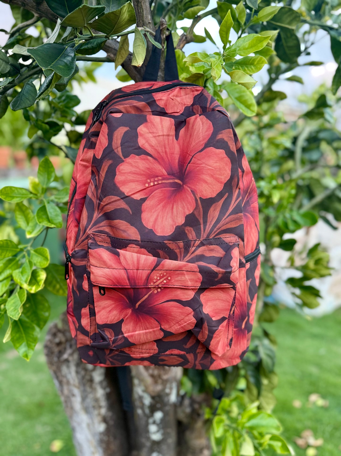 Retro Hibiscus Backpack