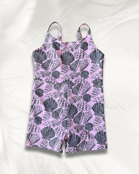Pink Camo Shell Active Romper